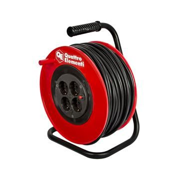 фото Удлинитель силовой Quattro Elementi УХз16-004 40 метров, провод ПВС 3х1,5 мм2, 4 розетки, пластик. кат. (УС-4-40)