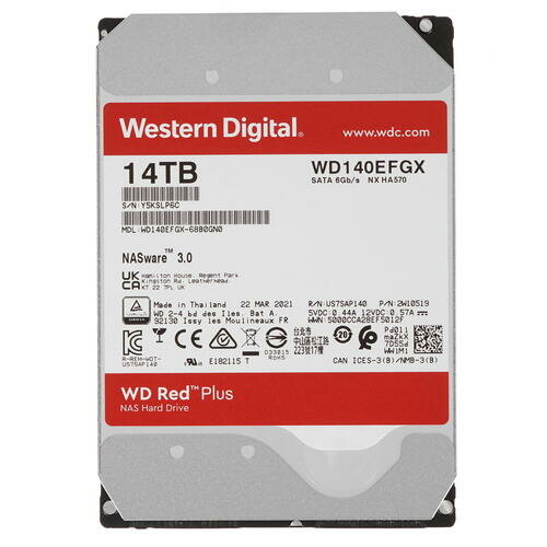 Жесткий диск WD Red Plus 14TB (WD140EFGX)