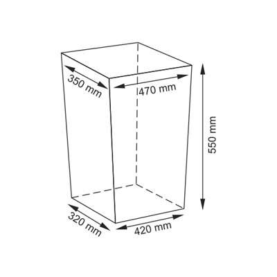 Плетеная корзина для белья с крышкой Wasserkraft WB-130-L 9062251 47 х 35 х 55 см - фотография № 3