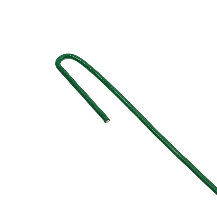 Колышек универсальный, h = 20 см, ножка d = 0.3 см, набор 10 шт., зелёный - фотография № 3