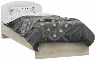Кровать для ребенка Миф Мартина белый / дуб сонома 85х203.6х80 см