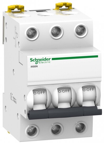 Выключатель автоматический трехполюсный iK60 6А C 6кА | код. A9K24306 | Schneider Electric ( 1шт. )