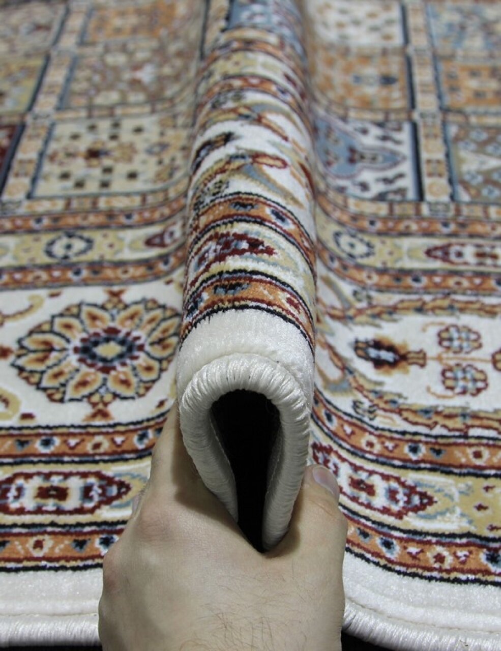 Ковер SHAHREZA - Прямоугольник Кремовый, Классический, Россия (120 см. на 170 см.) - фотография № 4