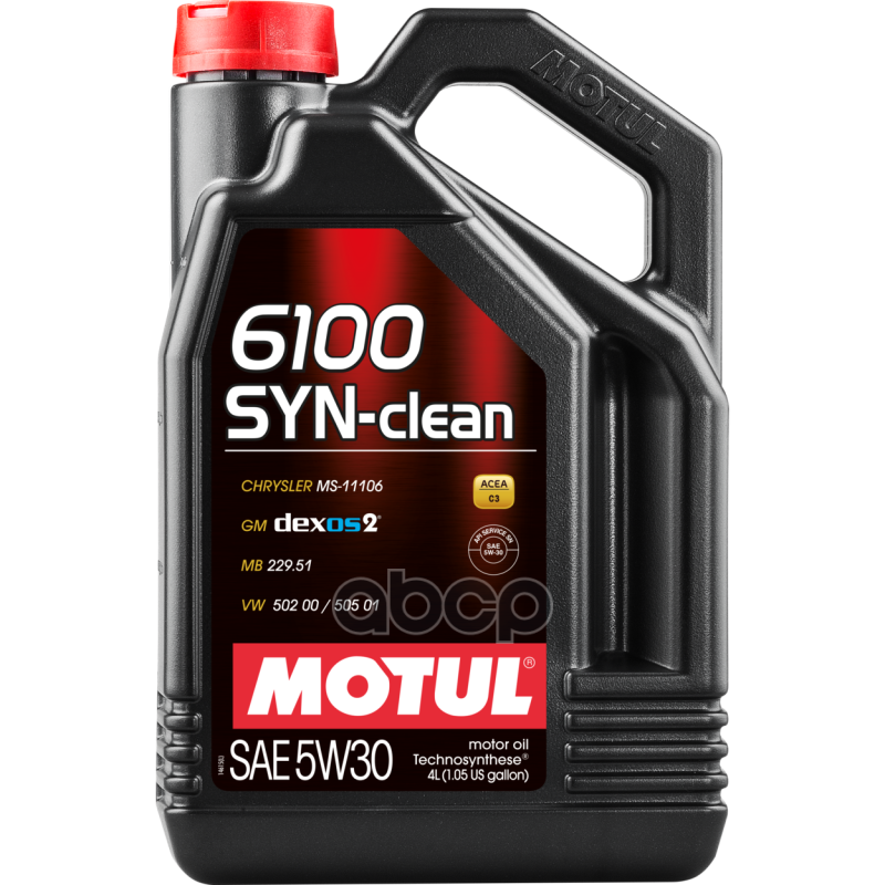MOTUL Масло Моторное Motul 6100 Syn-Clean 5w-30 Синтетическое 5 Л 107948