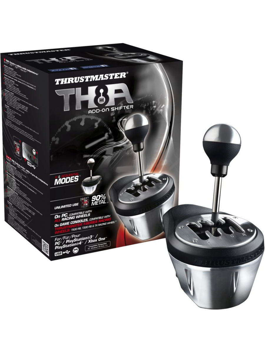 Блок рычагов проводной THRUSTMASTER TH8A Shifter Add-On черный