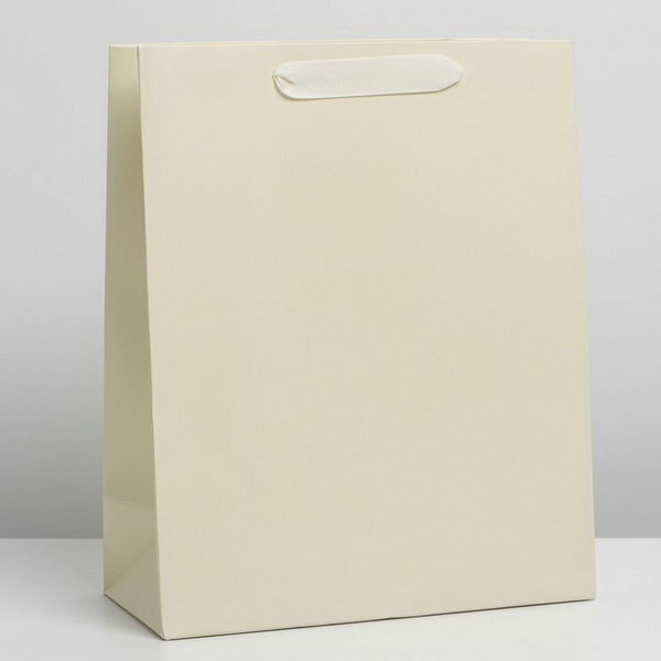 Пакет ламинированный «Молочный» M 26 × 32 × 12 см