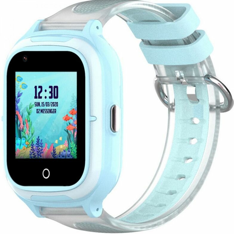 Для детей Wonlex Детские умные часы Smart Baby Watch Wonlex KT23 GPS, WiFi, камера, 4G голубые (водонепроницаемые)