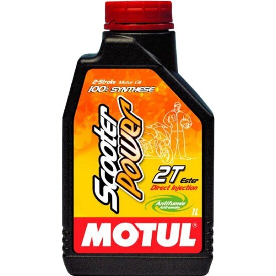 Моторное масло MOTUL Scooter Power 2T, синтетическое, 1 л (101265)