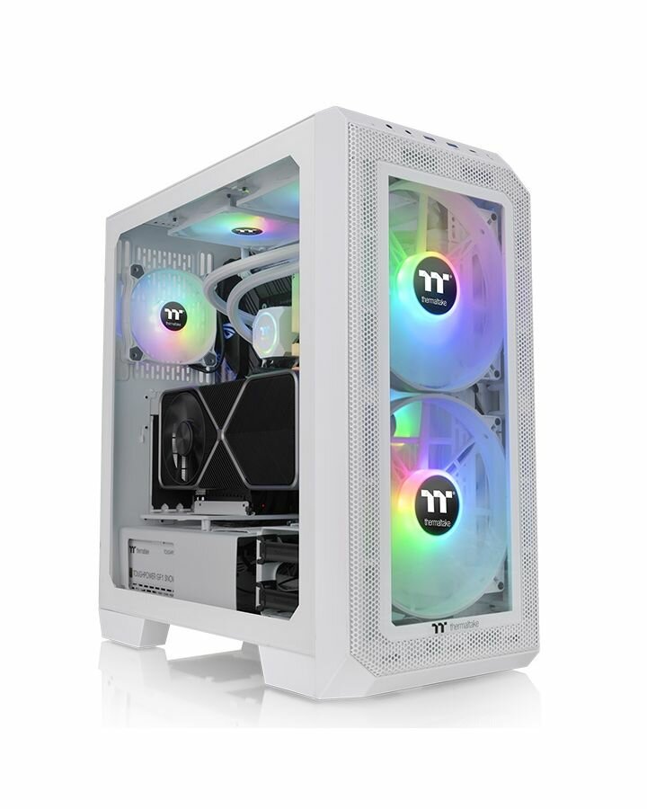 Компьютерный корпус ATX Thermaltake View 300 MX Snow белый (ca-1p6-00m6wn-00) - фото №1