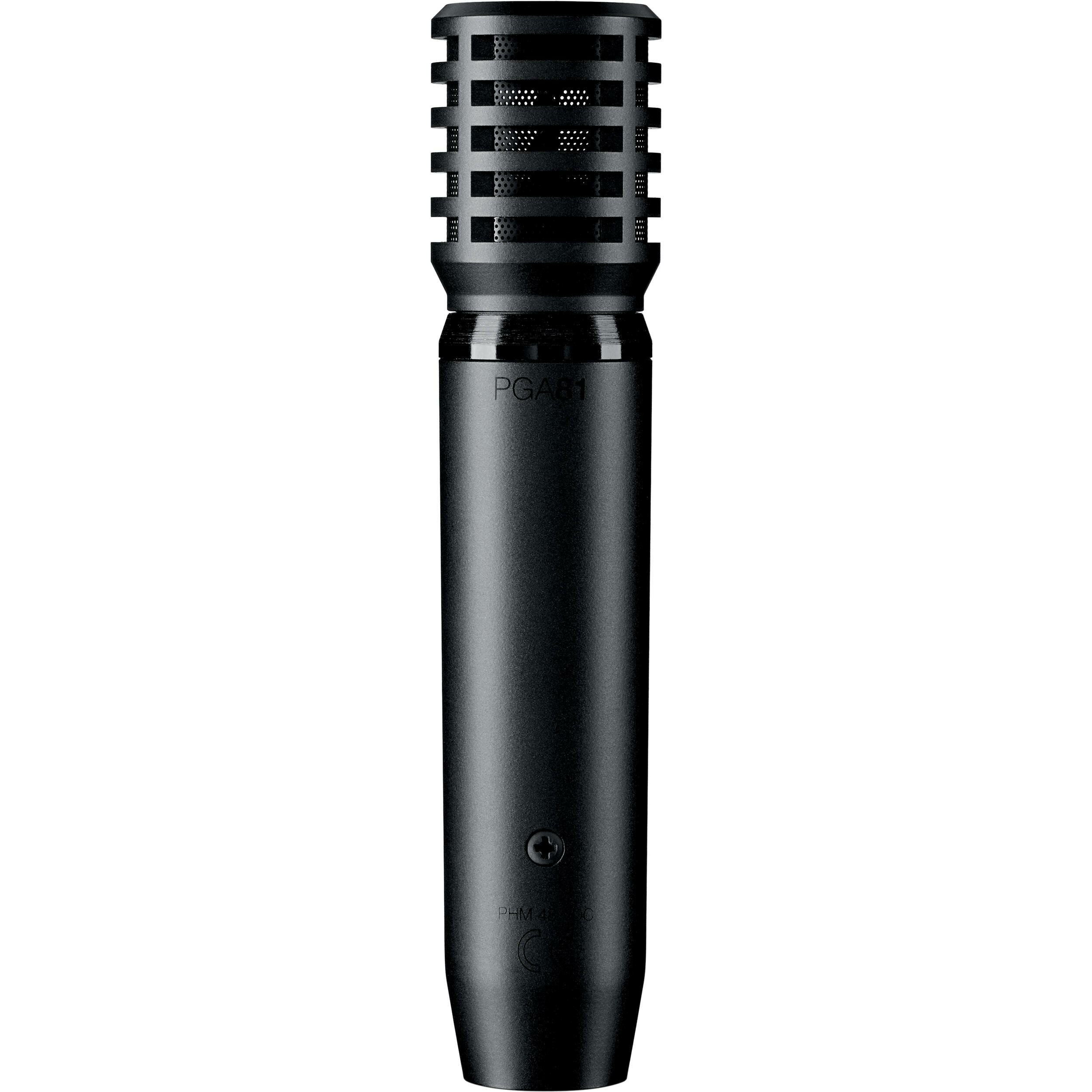 SHURE PGA81-XLR кардиоидный конденсаторный инструментальный микрофон c выключателем, с кабелем XLR -XLR