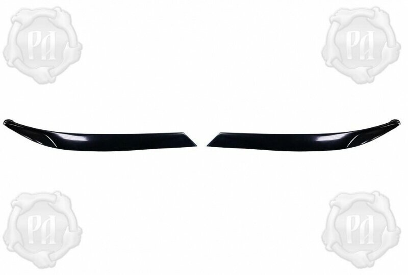 Накладки на передние фары (реснички) Субару Форестер 3 2008-2012 | глянец (под покраску)