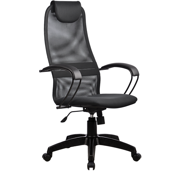 Кресло руководителя Метта SU-BP-8 Pl (SU-B-8 100/001) офисное, обивка: текстиль, цвет: 21-темно-серый