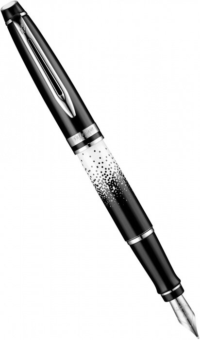 Waterman 1929640 Перьевая ручка waterman expert 2015 ombres et lumieres special edition, black and white ct (перо f)