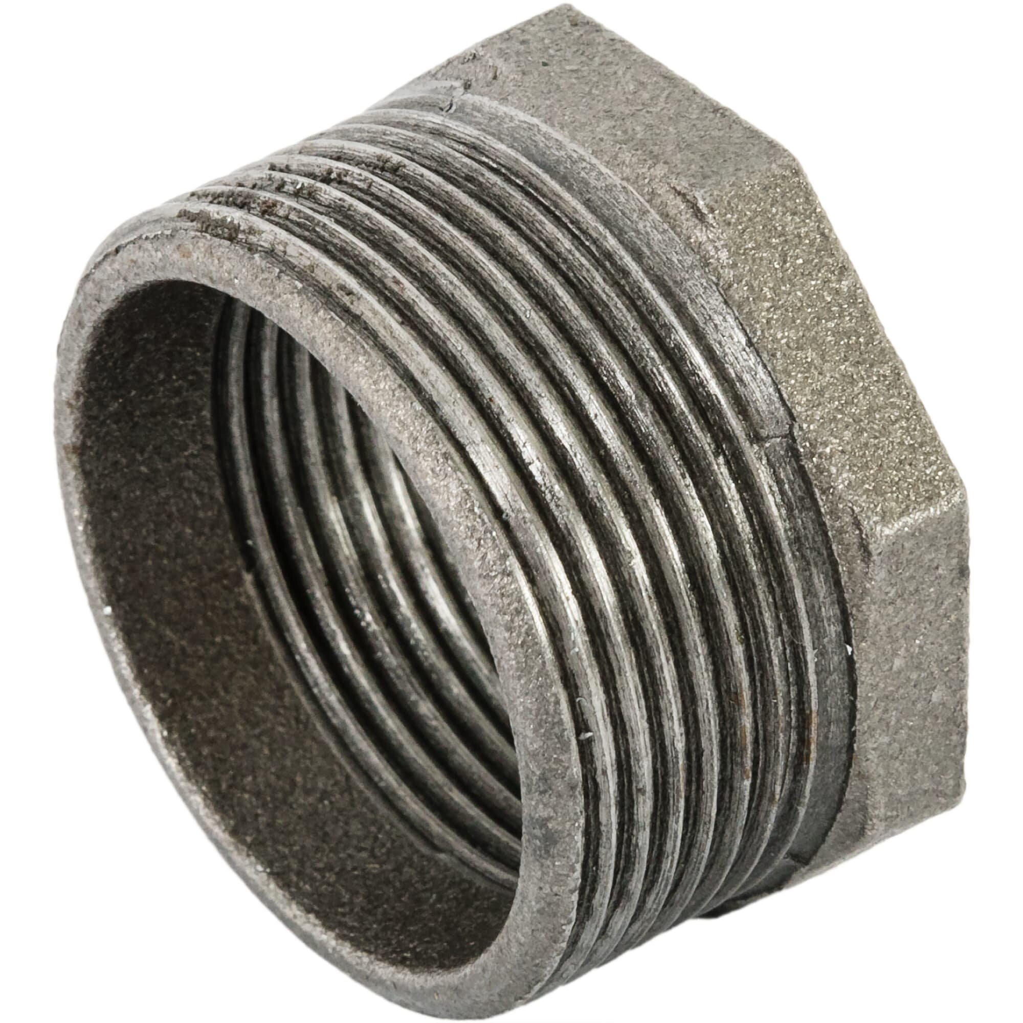 фото Футорка 1.1/2x1.1/4" чугун цвет чёрный