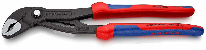 COBRA Клещи переставные зев 70 мм длина 300 мм фосфатированные 2-комп ручки SB KNIPEX KN-8702300SB
