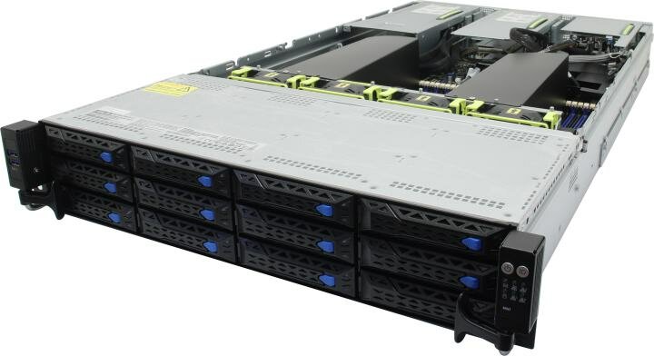 Сервер в корпусе высотой 2U Никс aS9600/pro2U S92442Si Xeon Silver 4314/256 ГБ/2 x 4 Тб HDD/A100/Aspeed AST2600