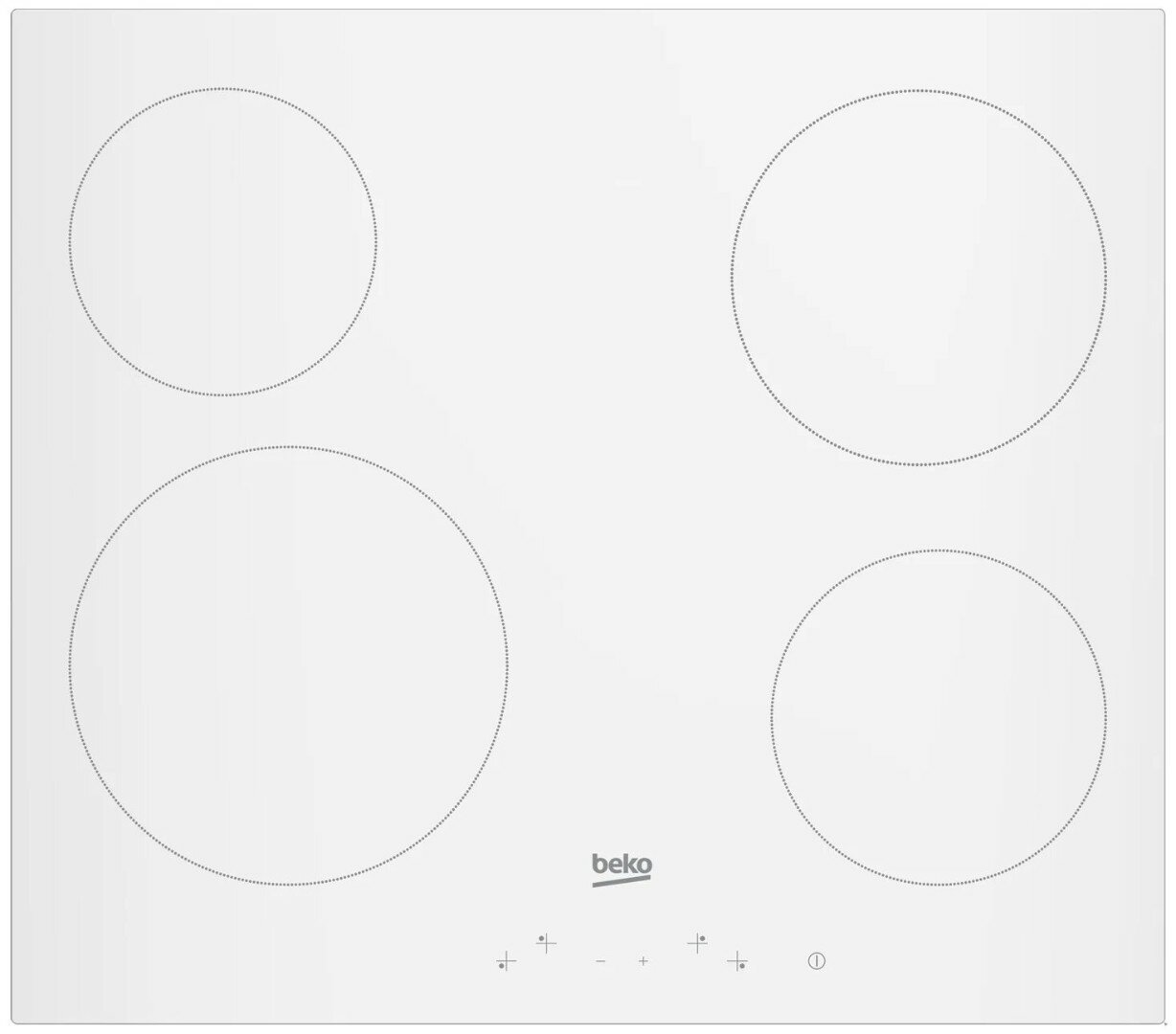 фото Электрическая варочная панель Beko HIC 64400 E, цвет панели белый, цвет рамки белый