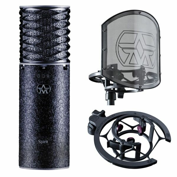 Aston Microphones Spirit Black Bundle студийный микрофон с 3-мя диаграммами направленности