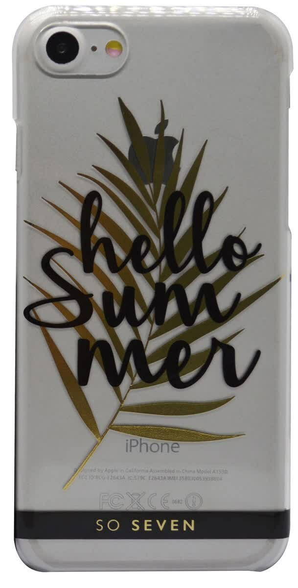 Чехол-накладка So Seven Cannes для Apple iPhone 7/8 Hello Summer прозрачный