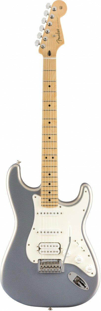 FENDER PLAYER STRATOCASTER HSS, MAPLE FINGERBOARD, SILVER электрогитара, цвет серый