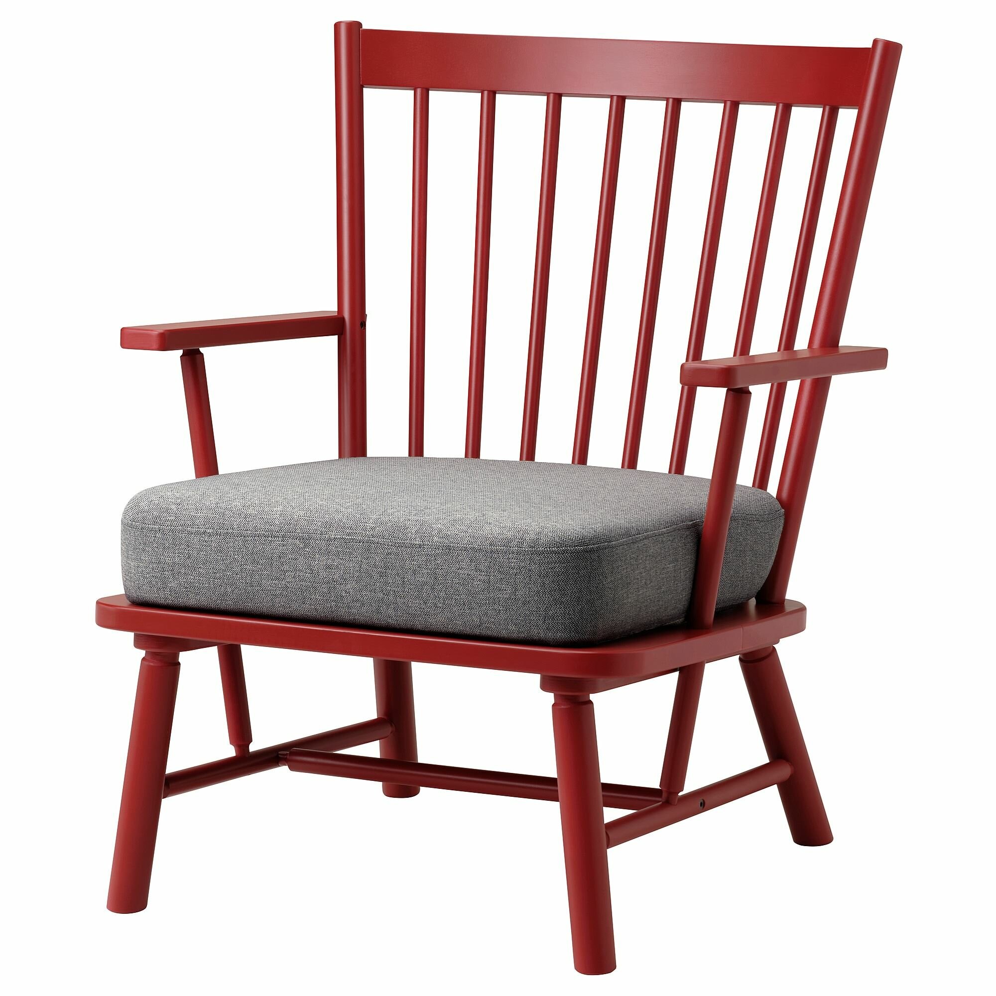 IKEA / икея PERSBOL персбол, кресло, коричнево-красно-тибблот бежево-серый