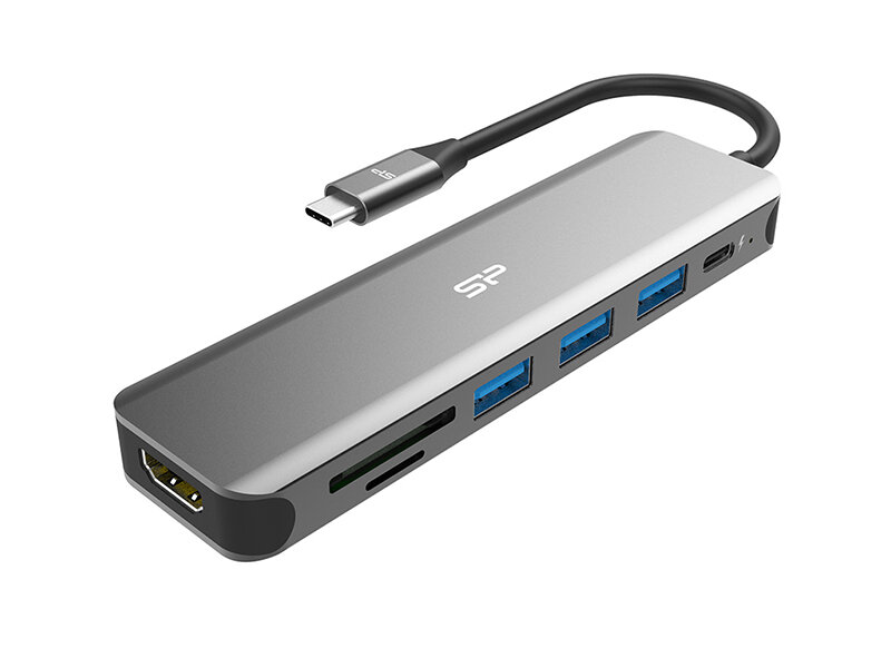 Silicon Power Boost SU20 SD/MicroSD/3xUSB 3.2/TypeC/HDMI SPU3C07DOCSU200G