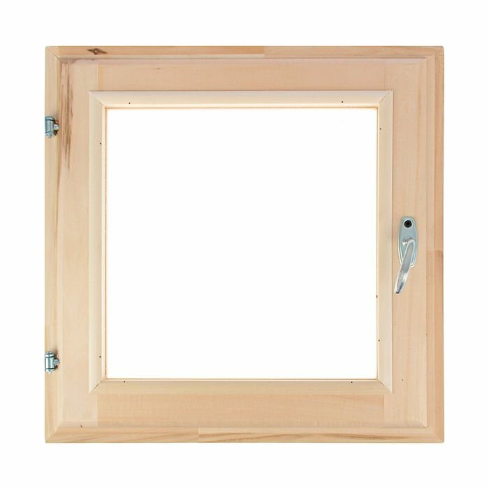 Окно, 60×60см, двойное стекло липа - фотография № 1