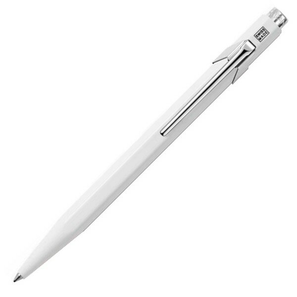Шариковая ручка Caran d`Ache Ручка шариковая Carandache Office CLASSIC белый M синие чернила без упаковки