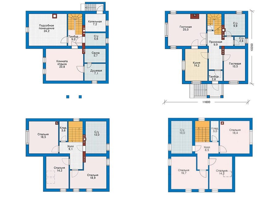 Проект дома Plans-52-31 (237 кв.м, газобетон) - фотография № 3