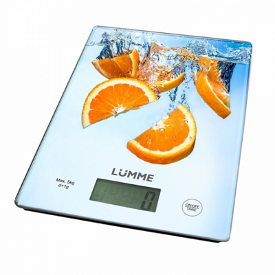 Весы кухонные Lumme LU-1340 апельсиновый фреш .