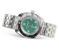 Наручные часы Восток Амфибия 150348, зеленый, серебряный