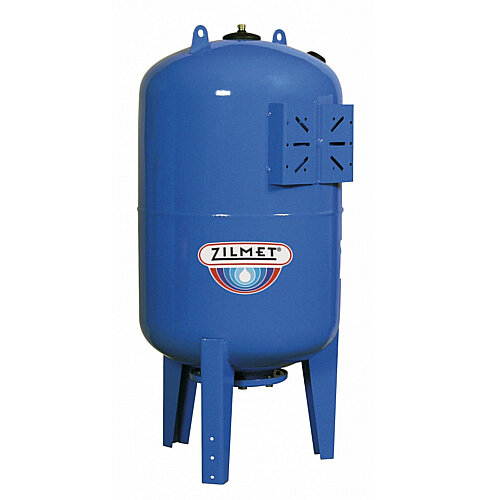 Гидроаккумулятор вертикальный синий Zilmet ULTRA-PRO - 500л. (PN10 мемб.бутил фланец стальной)