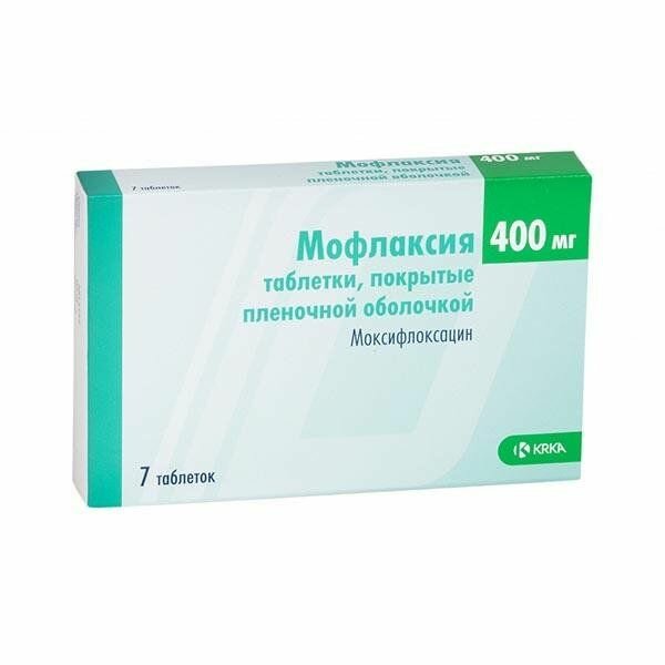 Мофлаксия таблетки п/о плен. 400мг 7шт