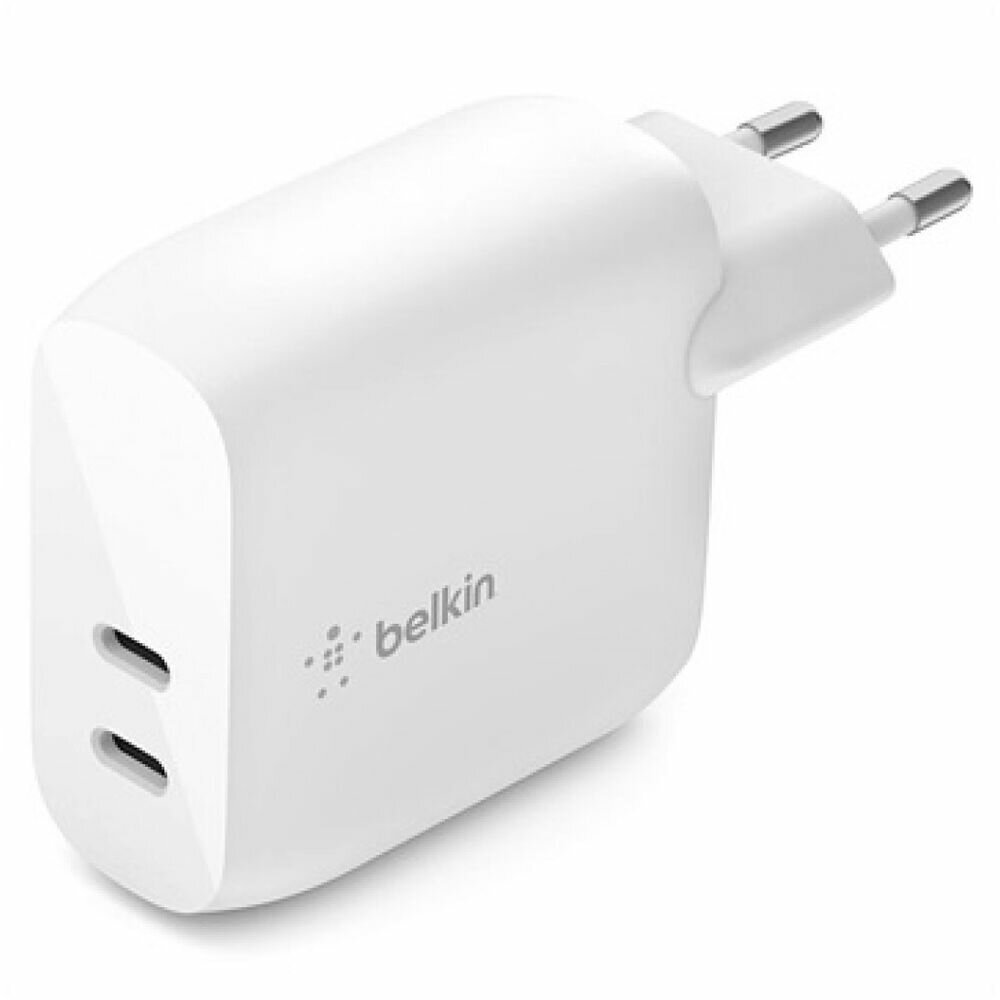 Сетевое зарядное устройство Belkin WCB006vfWH 20Вт 2xType-C белый