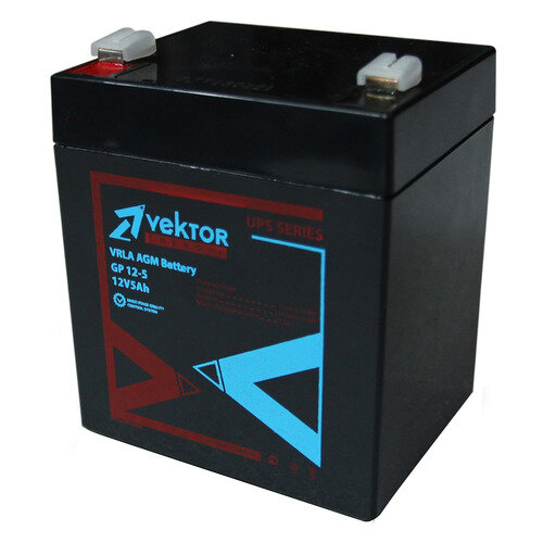 Аккумулятор для ИБП Vektor Energy GP 12-5 12V 12В AGM (5 Ач)