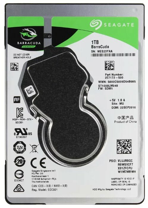   Seagate Barracuda 1 TB ST1000LM048