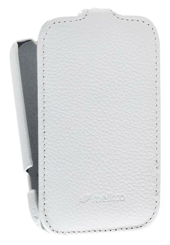 Кожаный чехол для HTC Desire C/Golf Melkco Premium Leather Case - Jacka Type (White LC)