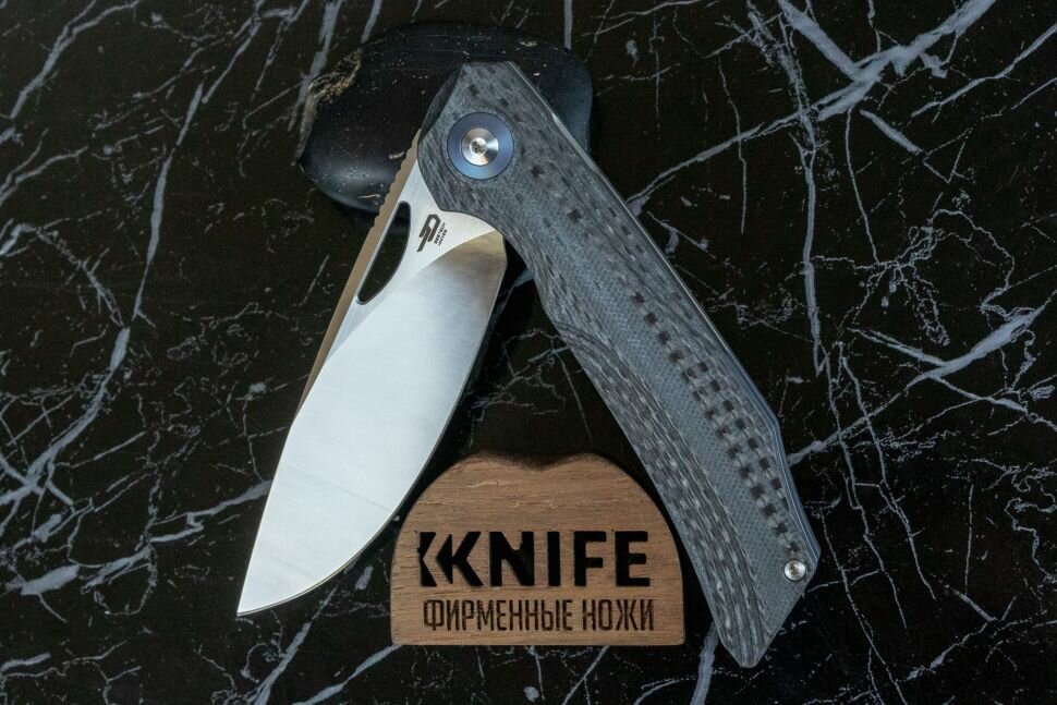 Нож "Falko" Crucible 154CM Carbon Fiber / G-10 BL01A от Bestech Knives