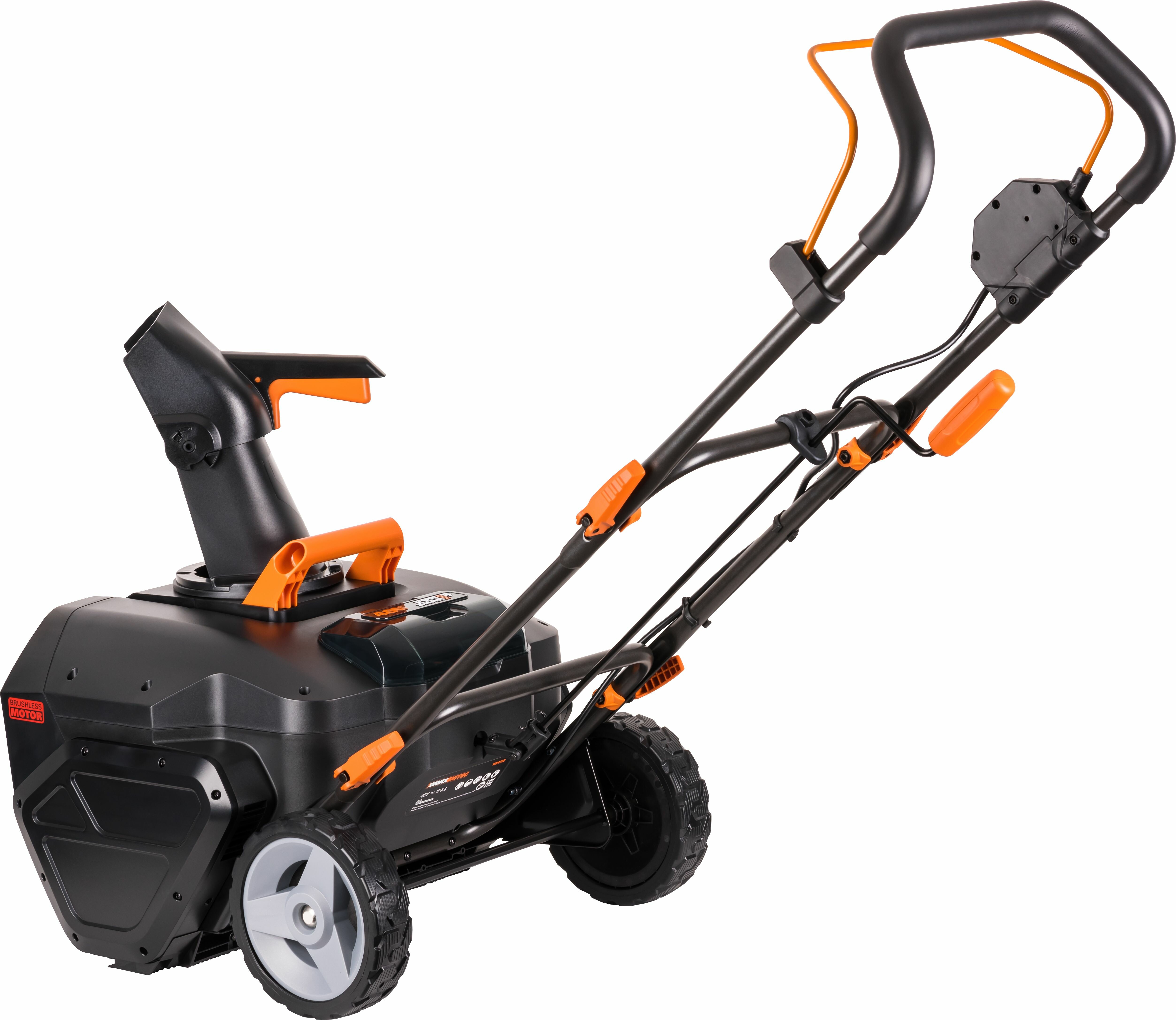 Снегоуборщик аккумуляторный WORX WG471E 40В 50см бесщеточный 2*40 Ач двойное ЗУ 2x2A