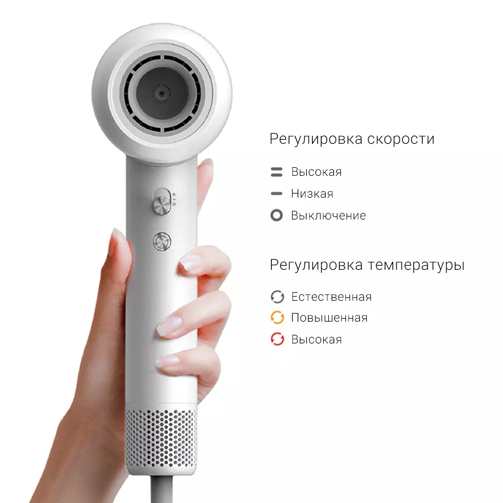 Фен Dreame Chasing Intelligent Temperature Control Hair Dryer (White/Белый) - фотография № 5