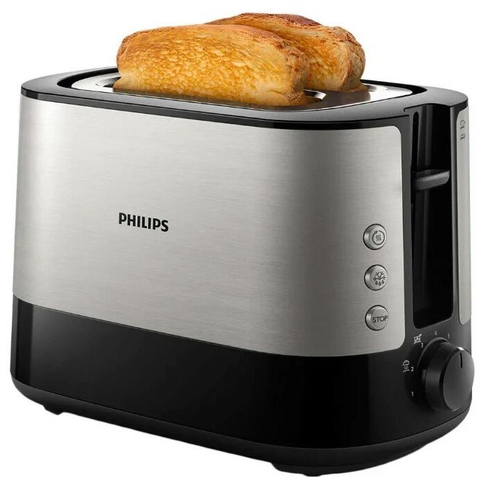 Philips HD2635 90 Тостер, серебристый черный