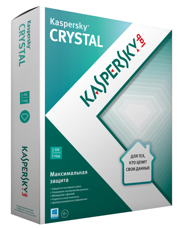 Kaspersky Crystal, 2 устройства, 1 год