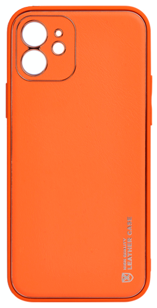 Чехол силиконовый IPhone 11, Graceful Leather series, HOCO, оранжевый