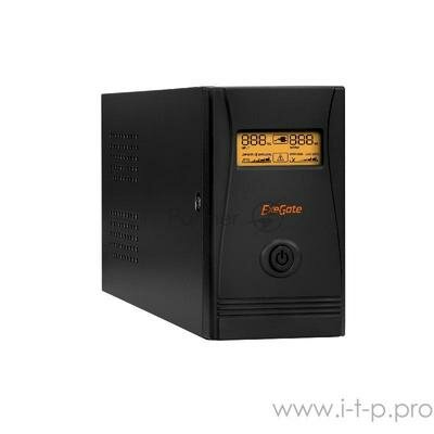 ИБП ExeGate Ep285579rus SpecialPro Smart Llb-600.lcd.avr.c13.rj.usb <600va/360w, Lcd, Avr, 4*IEC-C13