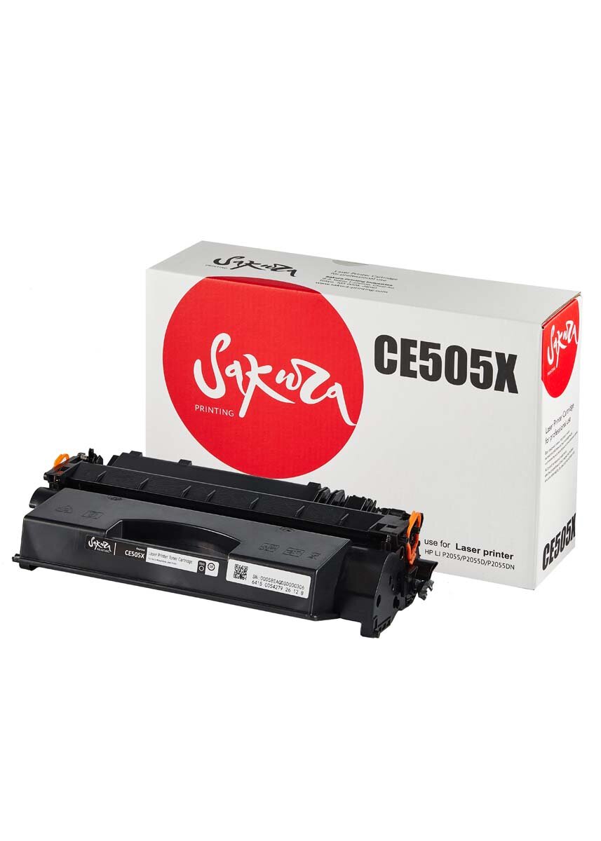 Картридж CE505X для HP LaserJet P2055DN, P2055, Canon MF411dw, MF416DW, MF418X 6500 стр. Sakura