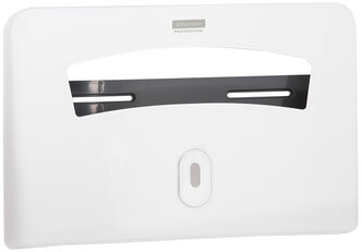 Диспенсер для бумажных покрытий на унитаз OfficeClean Professional, 1/2 сл., ABS-пластик., белый