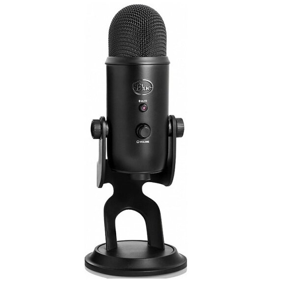 Микрофон проводной Blue Yeti разъем: USB черный blackout (988-000229)