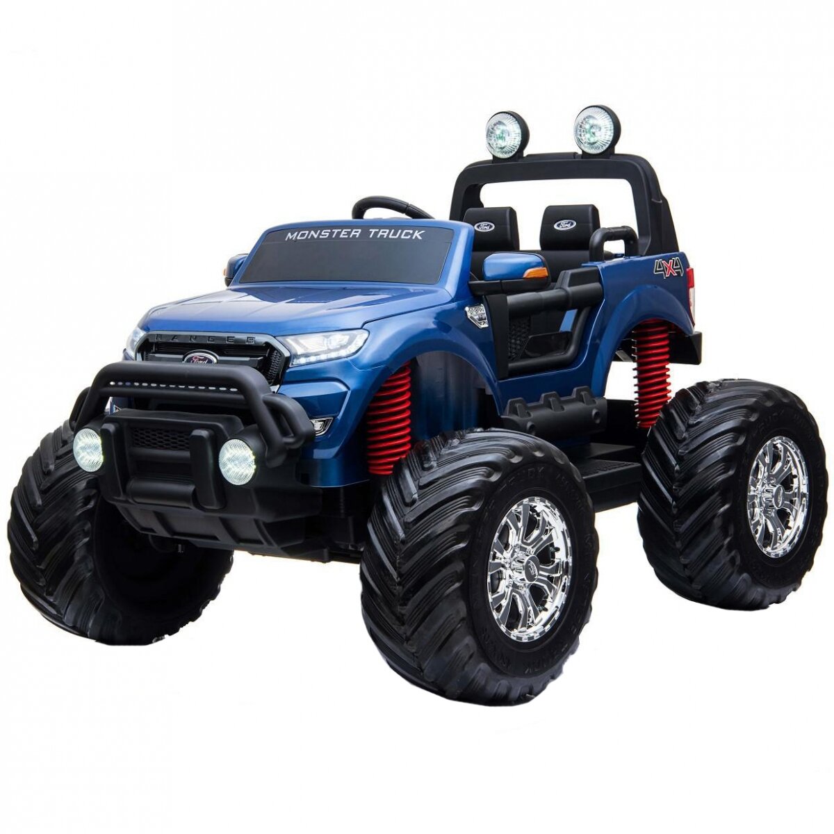 RIVERTOYS электромобиль Ford Ranger Monster Truck 4WD с дистанционным управлением - синий глянец