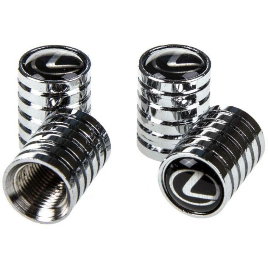 фото SKYWAY H15 Колпачки на шинный вентиль металл, эмблема Lexus (4шт); SKYWAY