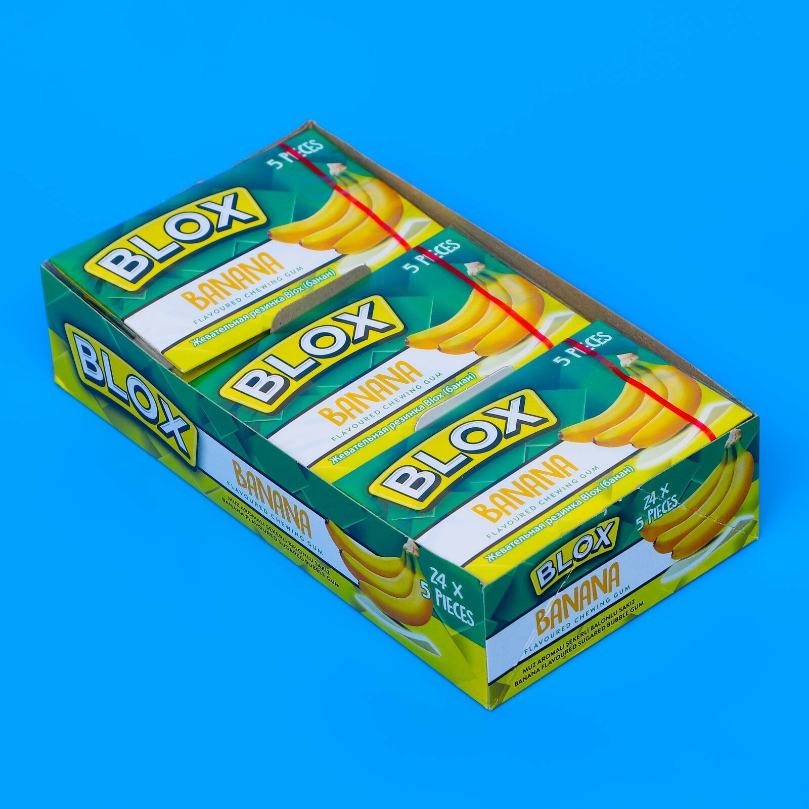 Жевательная резинка Blox со вкусом банана, 240 г